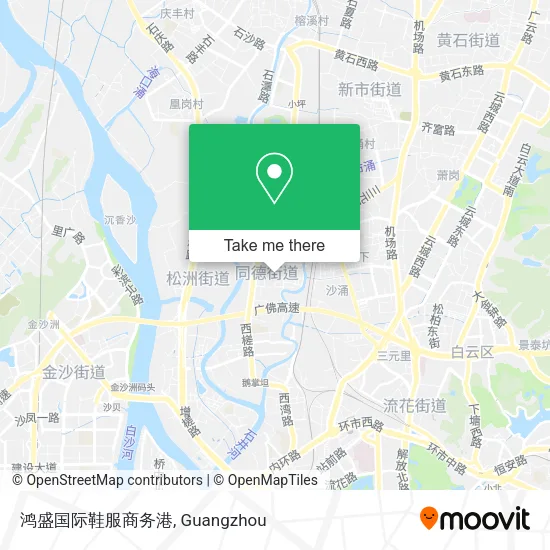 鸿盛国际鞋服商务港 map