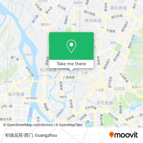 积德花苑-西门 map