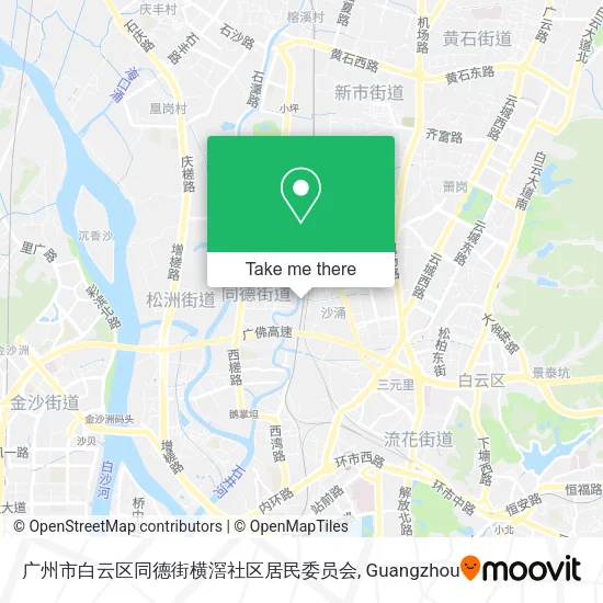 广州市白云区同德街横滘社区居民委员会 map