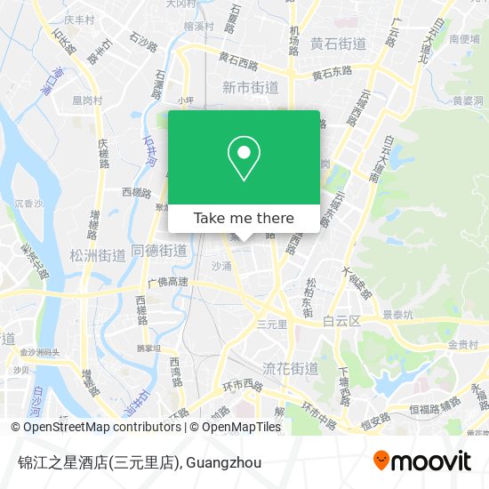 锦江之星酒店(三元里店) map