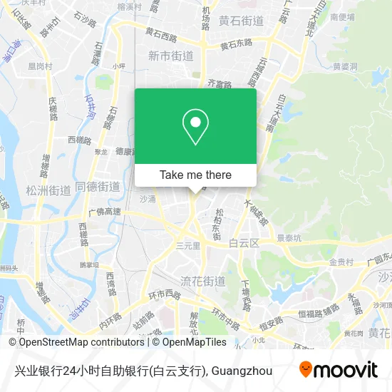 兴业银行24小时自助银行(白云支行) map