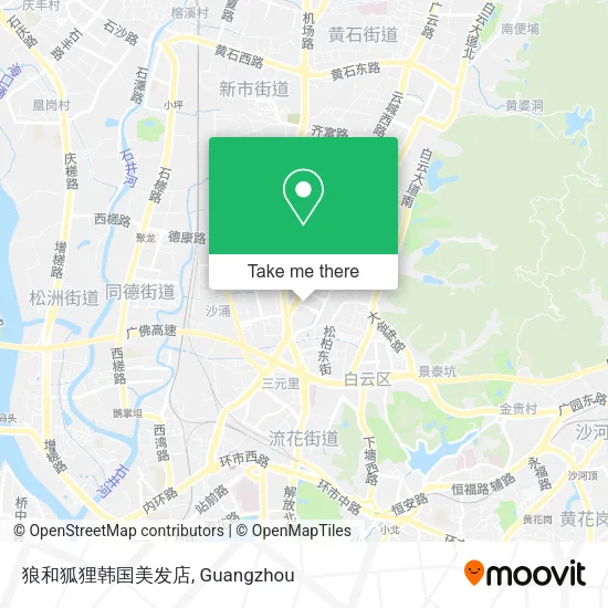 狼和狐狸韩国美发店 map