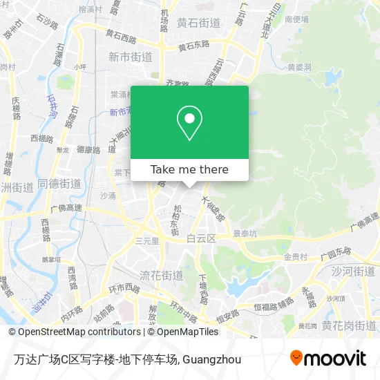 万达广场C区写字楼-地下停车场 map