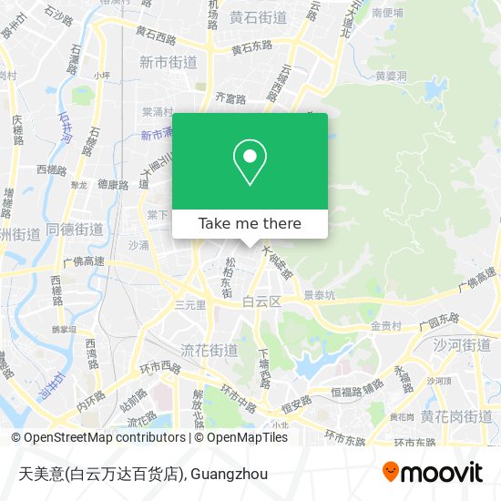 天美意(白云万达百货店) map