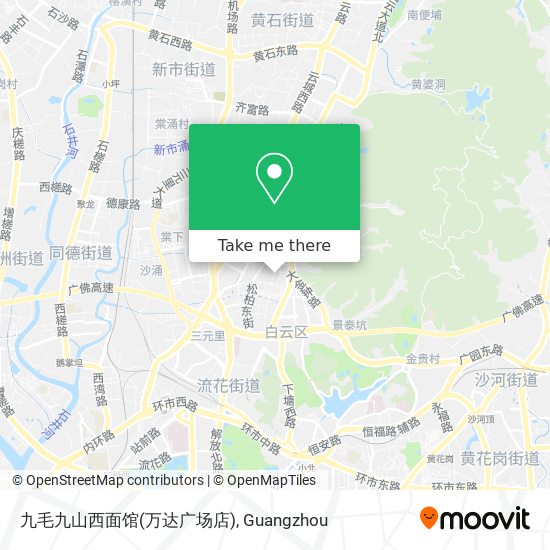 九毛九山西面馆(万达广场店) map