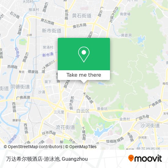 万达希尔顿酒店-游泳池 map