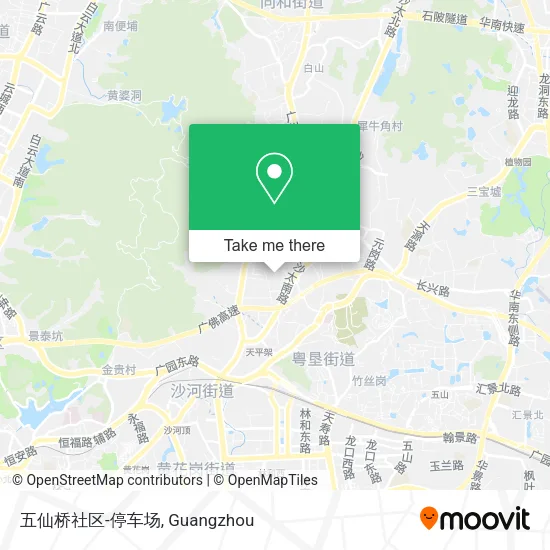 五仙桥社区-停车场 map