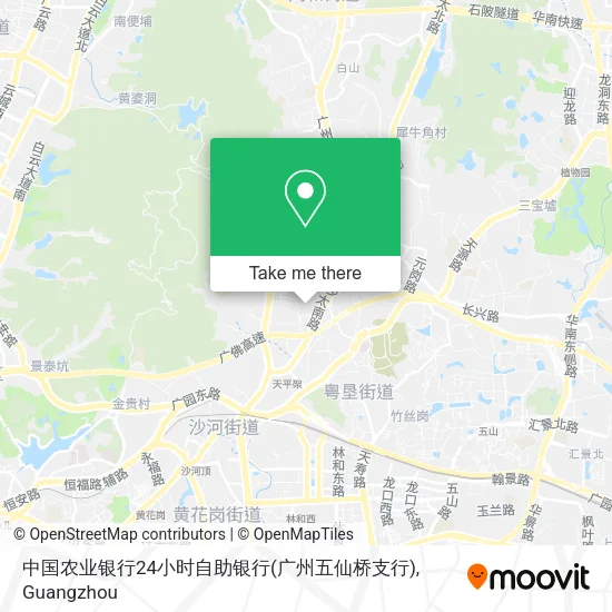 中国农业银行24小时自助银行(广州五仙桥支行) map