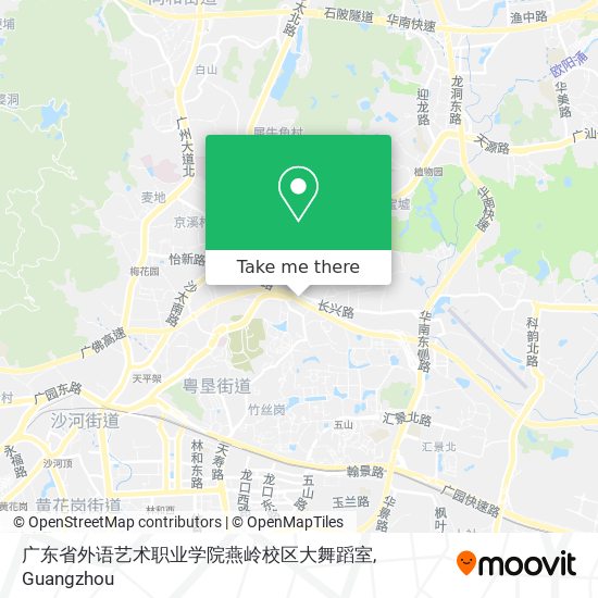 广东省外语艺术职业学院燕岭校区大舞蹈室 map