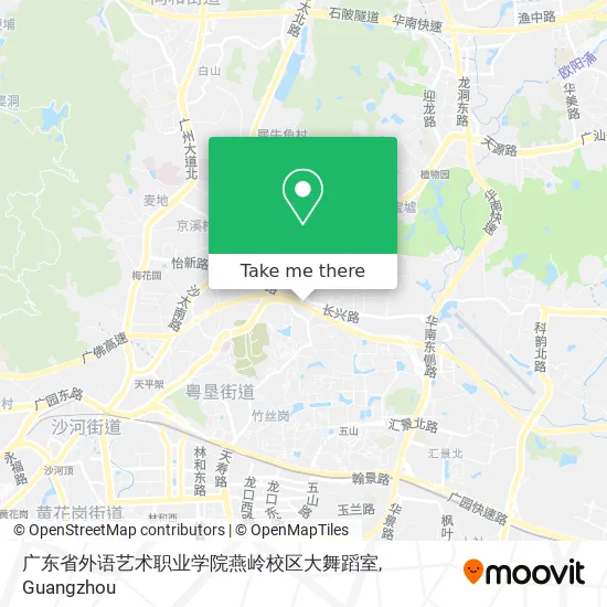 广东省外语艺术职业学院燕岭校区大舞蹈室 map