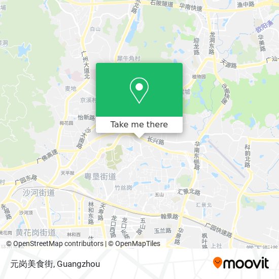 元岗美食街 map