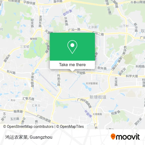 鸿运农家菜 map