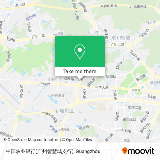 中国农业银行(广州智慧城支行) map