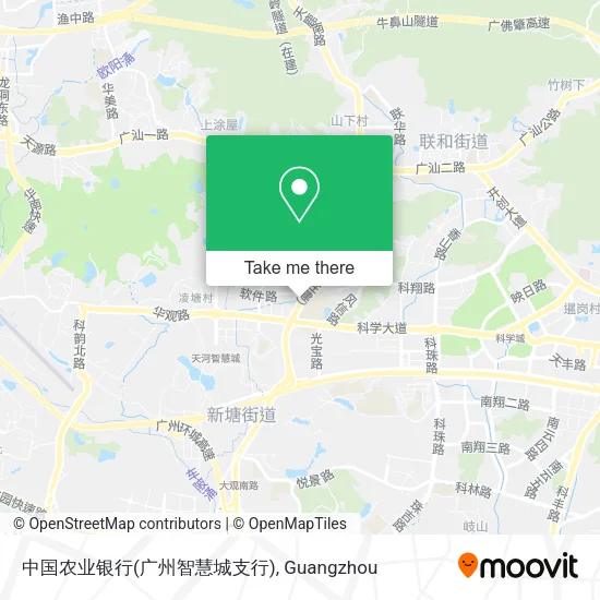 中国农业银行(广州智慧城支行) map