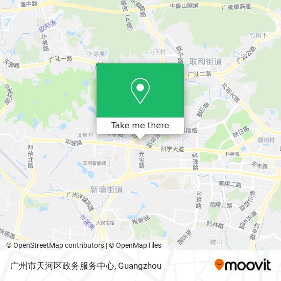 广州市天河区政务服务中心 map