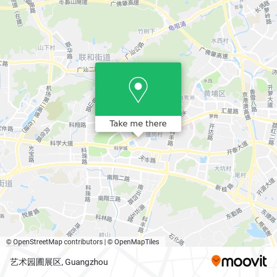 艺术园圃展区 map