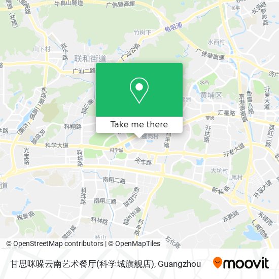 甘思咪哚云南艺术餐厅(科学城旗舰店) map