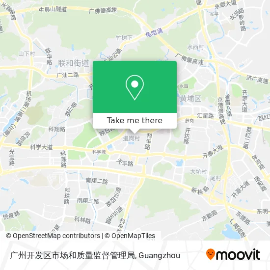 广州开发区市场和质量监督管理局 map