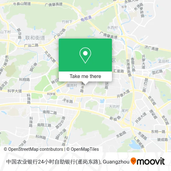 中国农业银行24小时自助银行(暹岗东路) map