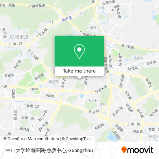 中山大学岭南医院-急救中心 map