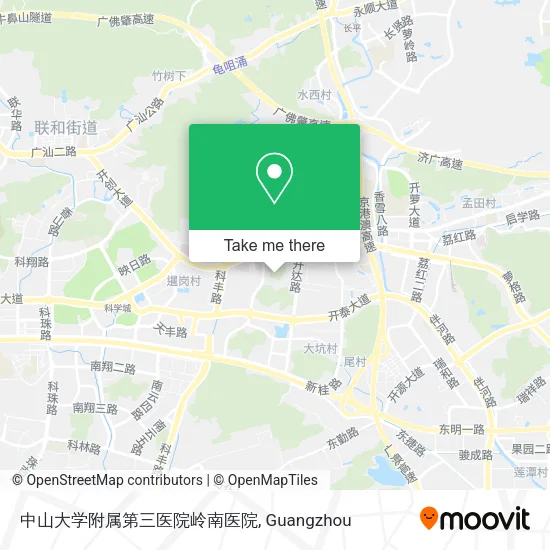 中山大学附属第三医院岭南医院 map