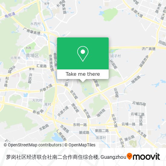 萝岗社区经济联合社南二合作商住综合楼 map