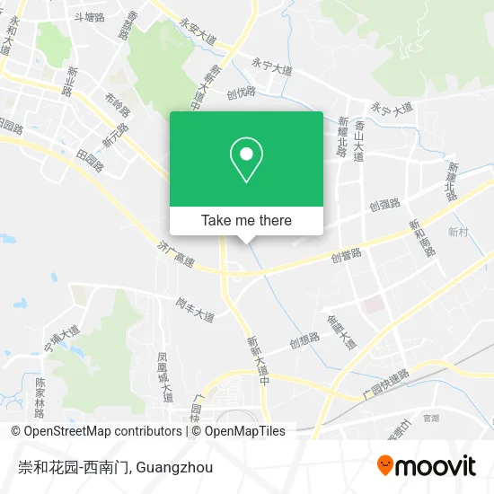 崇和花园-西南门 map