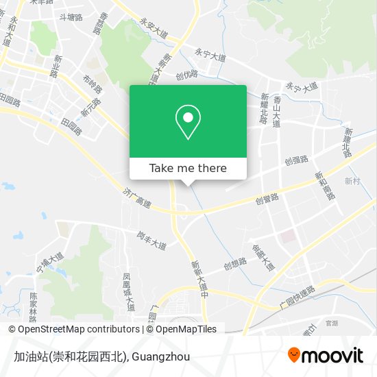 加油站(崇和花园西北) map