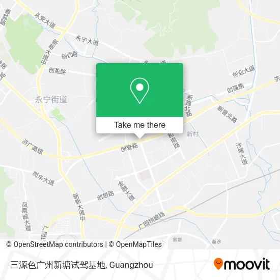 三源色广州新塘试驾基地 map