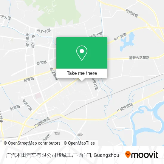 广汽本田汽车有限公司增城工厂-西1门 map