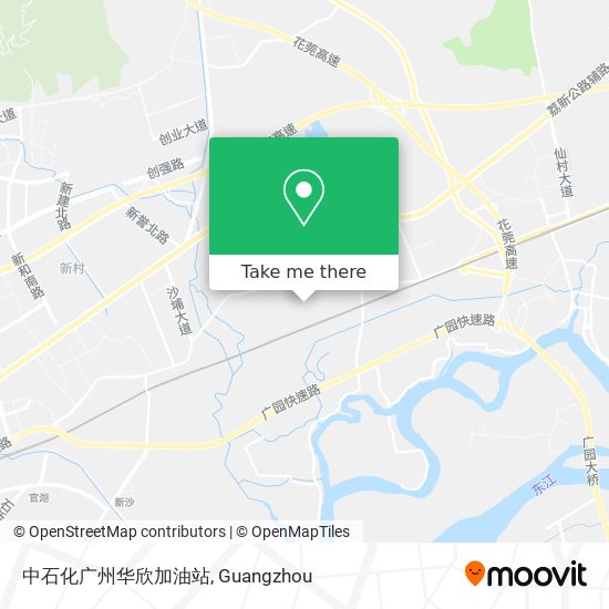 中石化广州华欣加油站 map