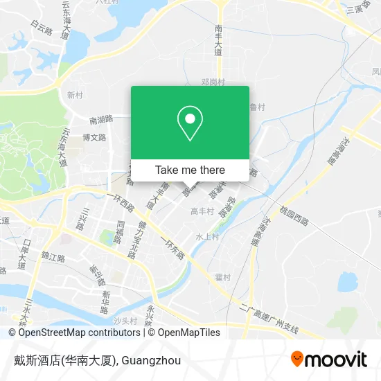 戴斯酒店(华南大厦) map