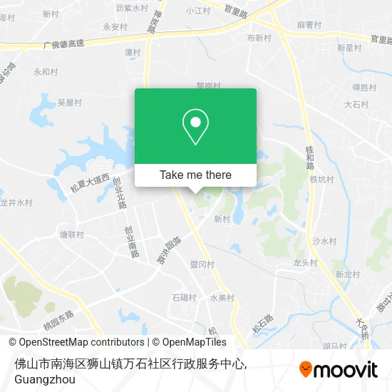 佛山市南海区狮山镇万石社区行政服务中心 map