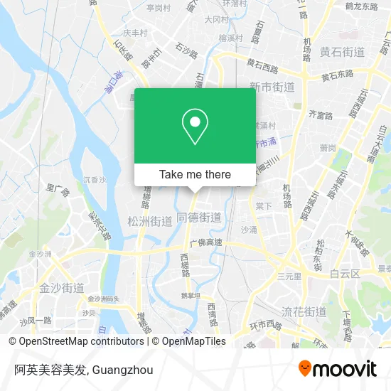 阿英美容美发 map