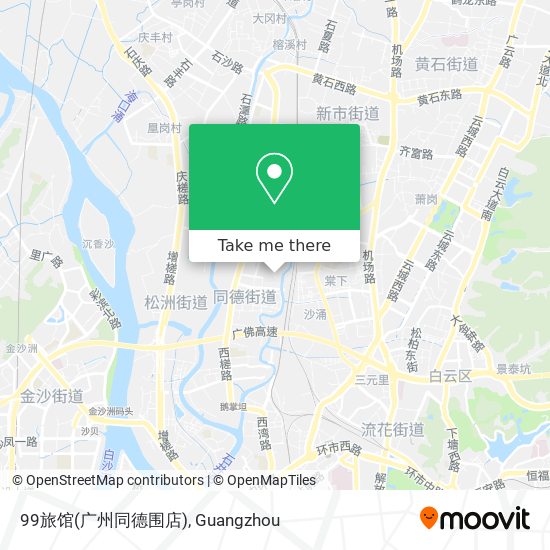 99旅馆(广州同德围店) map