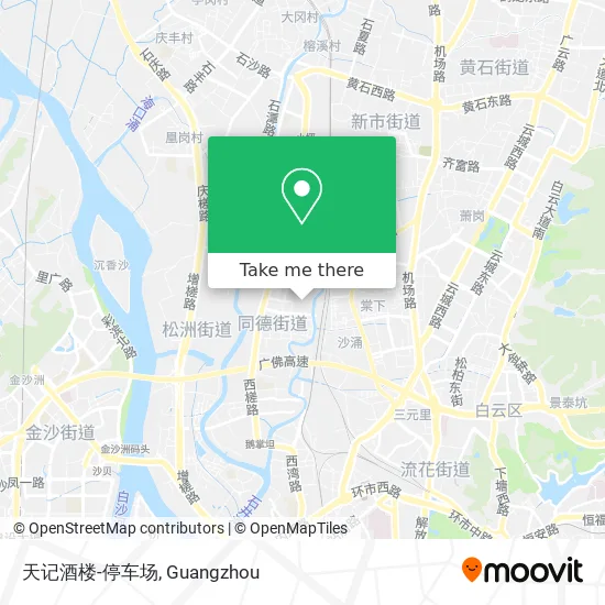 天记酒楼-停车场 map