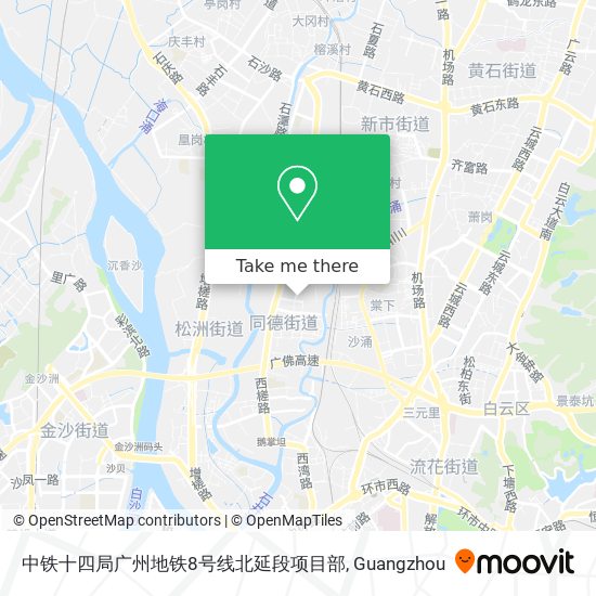 中铁十四局广州地铁8号线北延段项目部 map