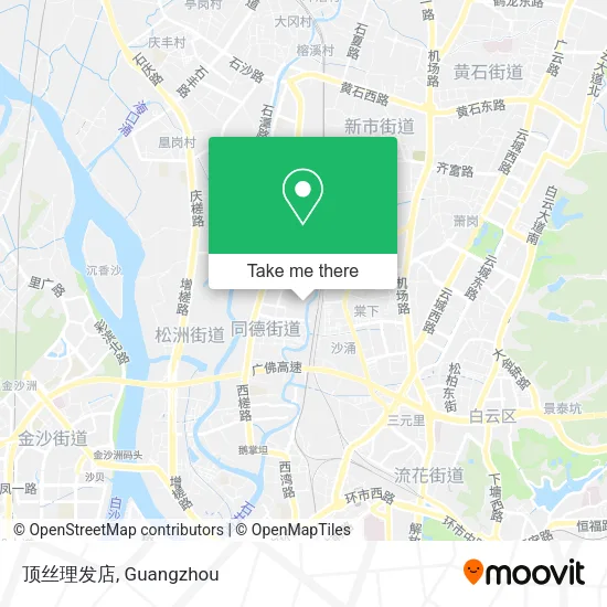 顶丝理发店 map