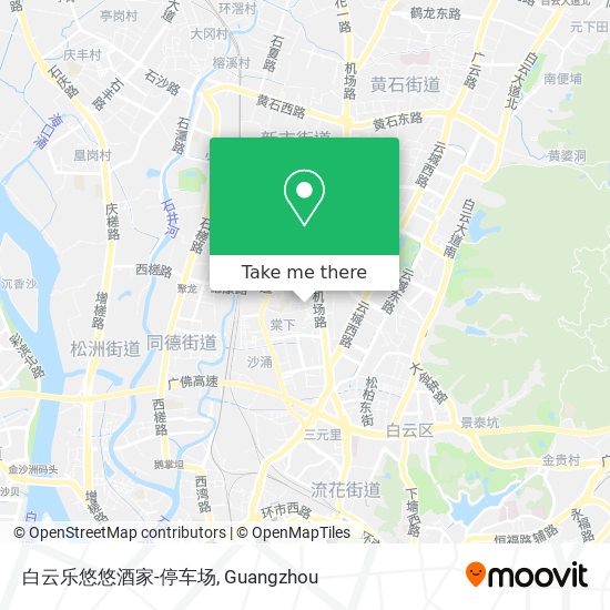 白云乐悠悠酒家-停车场 map