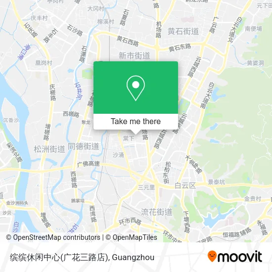 缤缤休闲中心(广花三路店) map