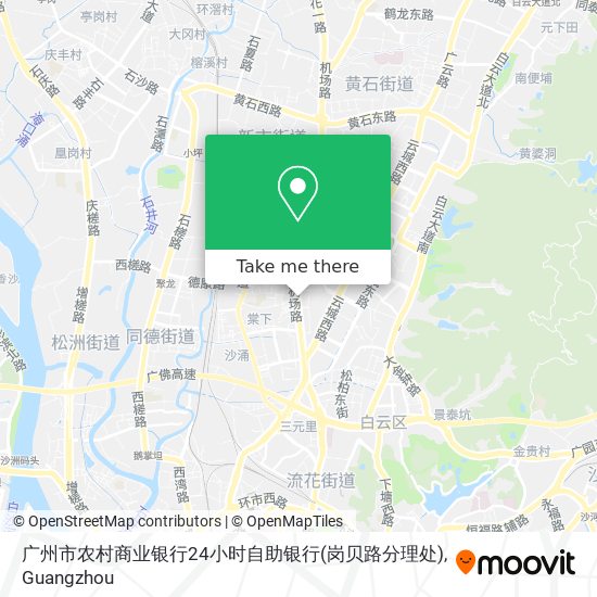 广州市农村商业银行24小时自助银行(岗贝路分理处) map