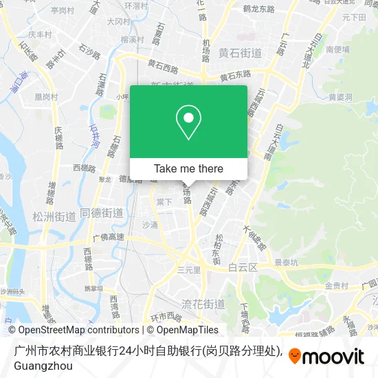 广州市农村商业银行24小时自助银行(岗贝路分理处) map