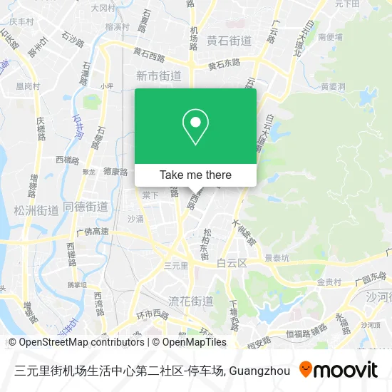 三元里街机场生活中心第二社区-停车场 map