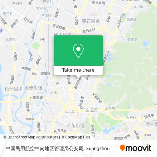 中国民用航空中南地区管理局公安局 map