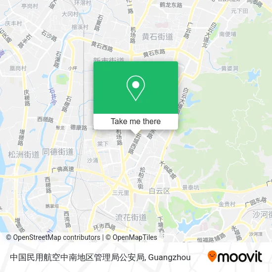 中国民用航空中南地区管理局公安局 map