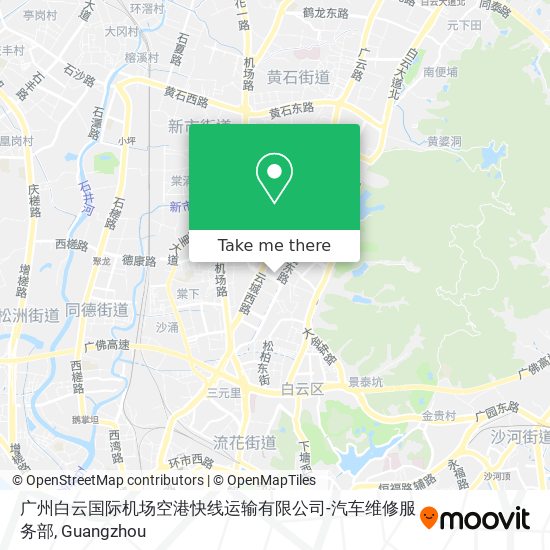 广州白云国际机场空港快线运输有限公司-汽车维修服务部 map