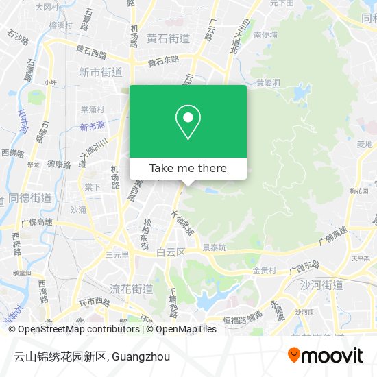 云山锦绣花园新区 map