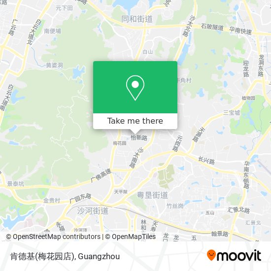 肯德基(梅花园店) map