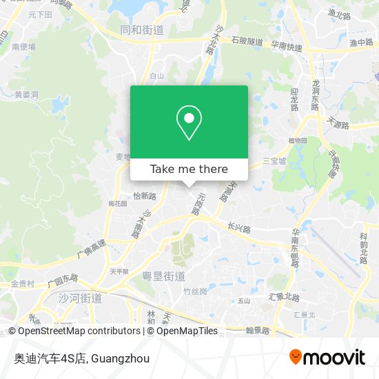 奥迪汽车4S店 map