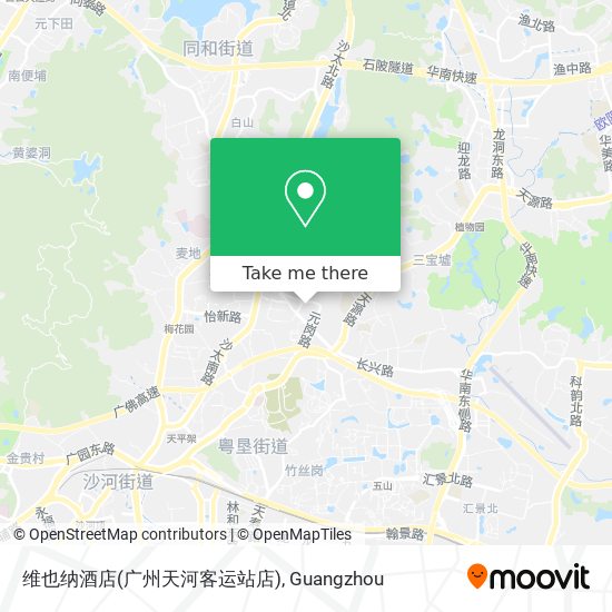 维也纳酒店(广州天河客运站店) map
